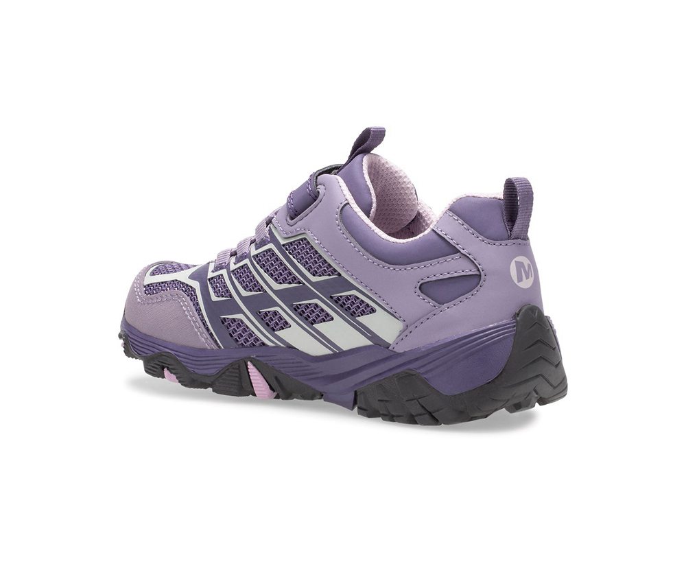 Merrell Sneakers Purple - Moab FST Low A/C Waterproof - Kids 27IEYGFOZ